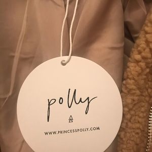 S/M Teddy coat (beige) from Princess Polly